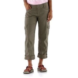 KUHL Women's Olive Green Splash Roll-Up Outdoor Hiking Cargo Pants Size L12‎
